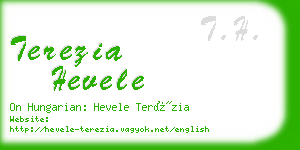 terezia hevele business card